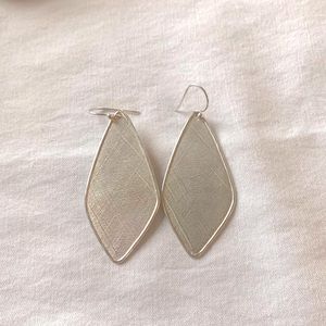 Silpada Sterling Silver Etched Effect Earrings